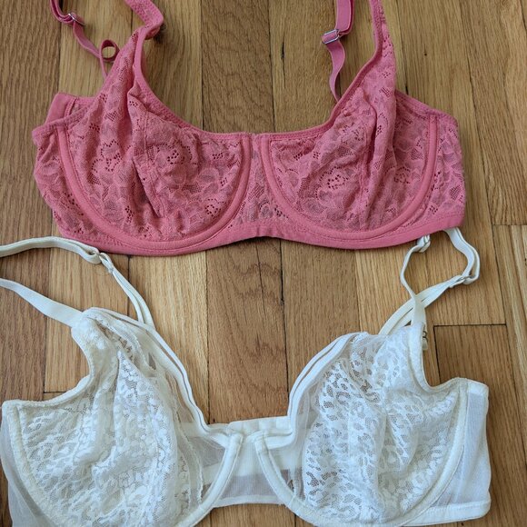 Auden lace mesh 2 bras - 34D and 36C - Picture 1 of 4